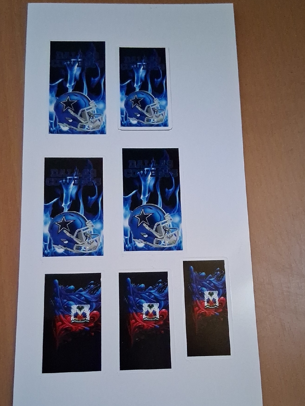 Football Helmet Sticker Sheet - Blue, Black, Red